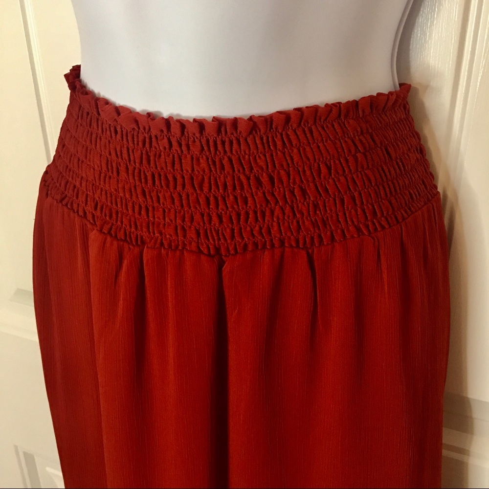 Burnt Orange Ruffle Top - Picture 4 of 6